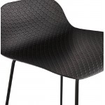 Barra bar diseño Ulises patas metálicas negras (negro) sillón taburete