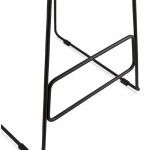 Bar bar design Ulysses (nere) gambe in metallo nero sedia sgabello