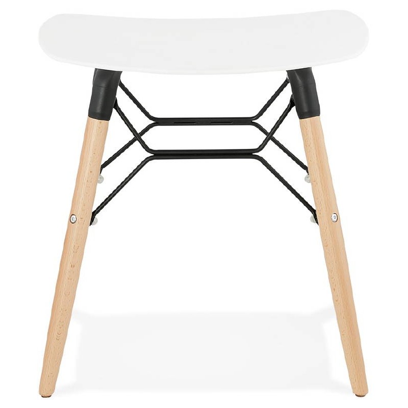 Low stool design Scandinavian GASPARD (white) - image 38125