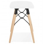 Low stool design Scandinavian GASPARD (white)