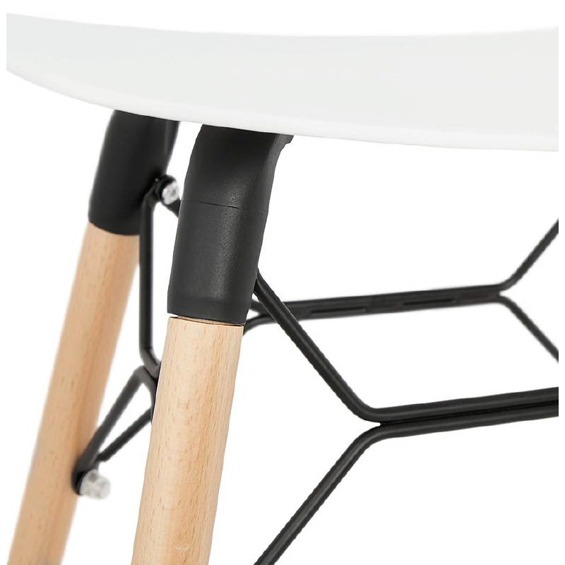 Low stool design Scandinavian GASPARD (white) - image 38129