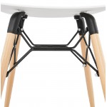 Low stool design Scandinavian GASPARD (white)
