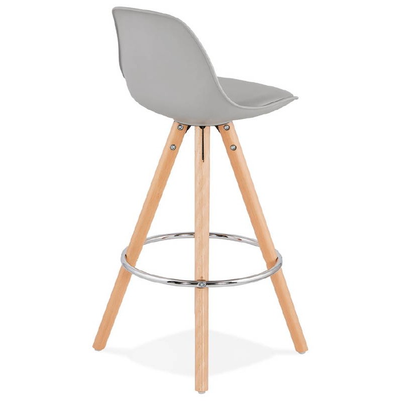Scandinavian design half OCTAVE MINI bar stool (light gray) - image 38244