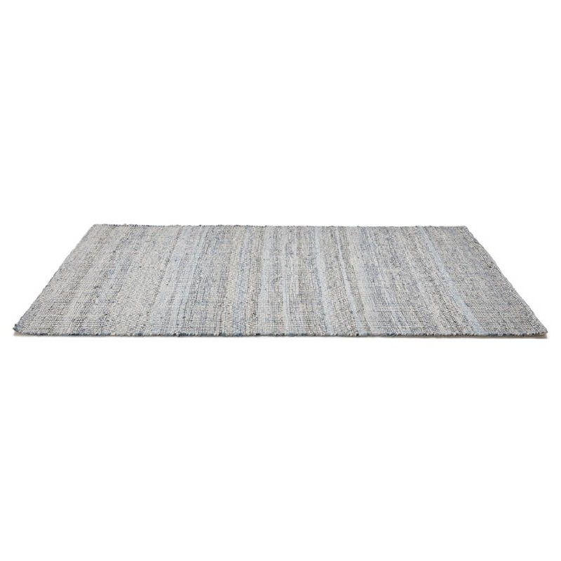 Teppich design rechteckig (230 X 160 cm) BALBINE in Jeans und Wolle (blau, Beige) - image 38575
