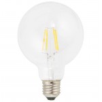 Bulb round IVAN industrial vintage glass filament LED (transparent)