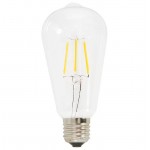 Bulb long industrial vintage IVAN glass filament LED (transparent)