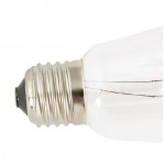 Ampoule longue vintage industrielle IVAN en verre filament LED (transparent)