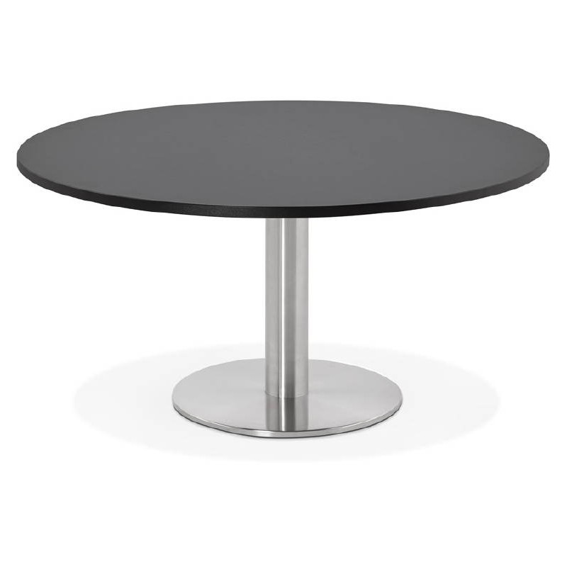 Table basse design YAEL en bois et métal brossé (noir) - image 38774