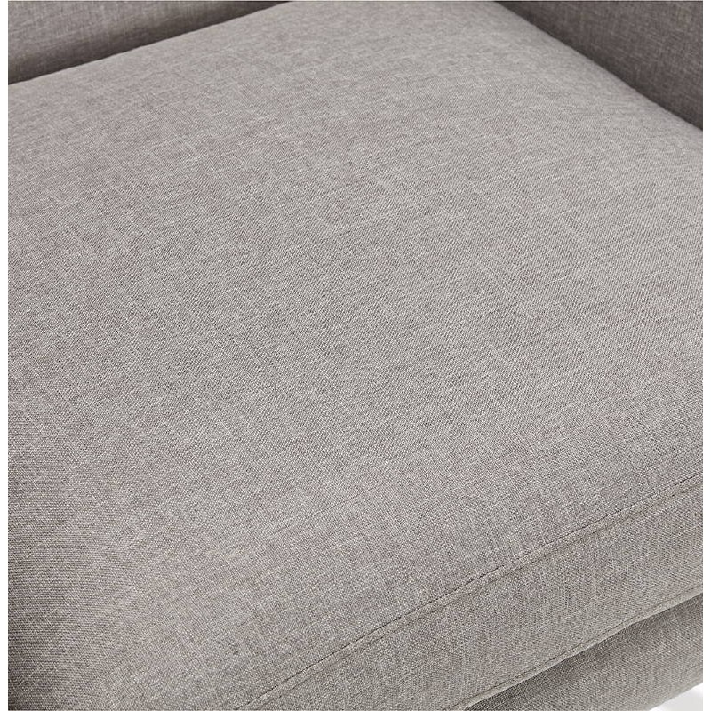 LUCIA padded Scandinavian armchair in fabric (grey) - image 38897
