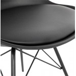 Design sedia industriale stile SANDRO (nero)