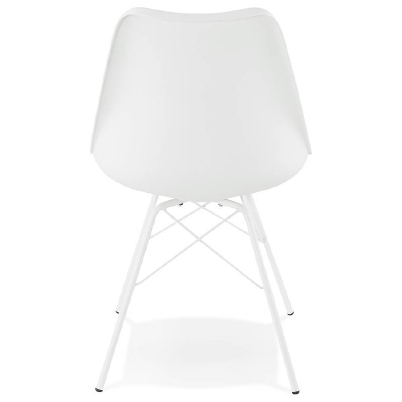 Chaise design style industriel SANDRO (blanc) - image 39021