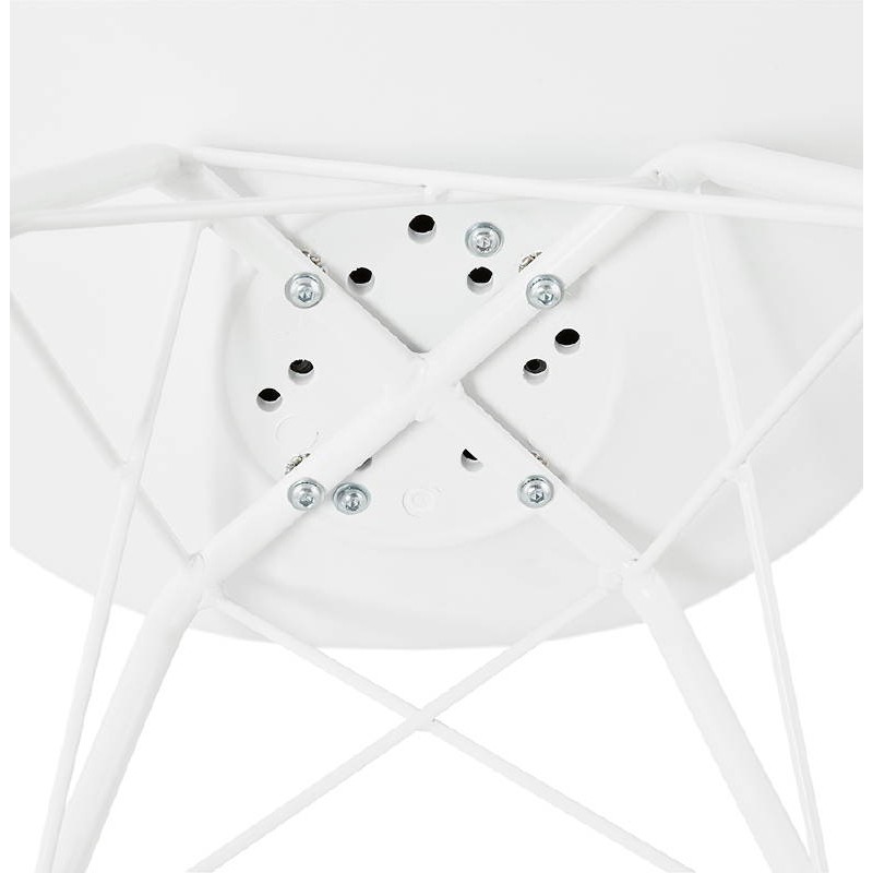 Design Stuhl industriellen Stil SANDRO (weiß) - image 39029