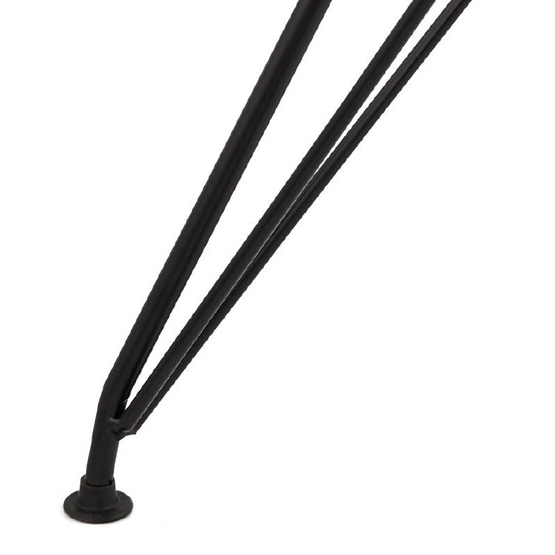 Chaise design et industrielle VENUS en polypropylène pieds métal noir (blanc) - image 39047