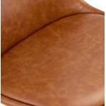 Chaise design ASHLEY pieds couleur naturelle (marron)