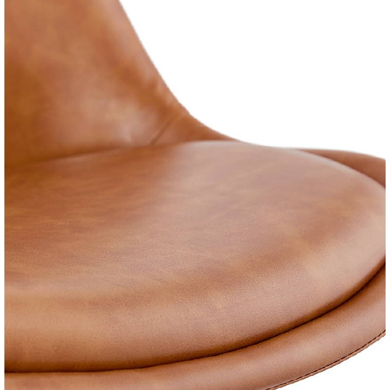Chaise design ASHLEY pieds couleur naturelle (marron) - image 39180