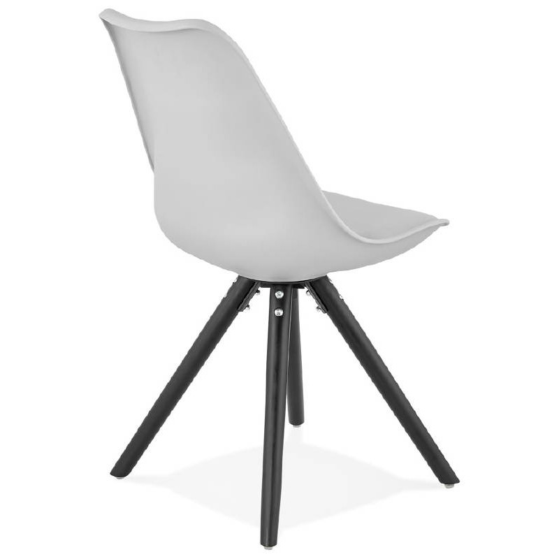 Design chair ASHLEY black feet (light gray) - image 39238