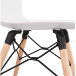 Chaise design scandinave CANDICE (blanc)