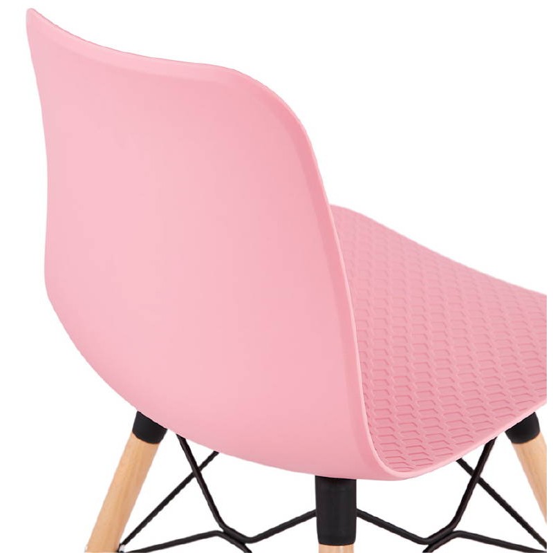 Chaise design scandinave CANDICE (rose) - image 39490