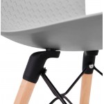 Chaise design scandinave CANDICE (gris clair)