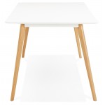 Esszimmer Tisch-Design skandinavischen CLEMENTINE aus Holz (200 x 90 x 75 cm) (weiß)