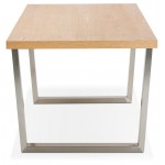 Esstisch Design oder Meeting Tisch AXELLE aus Holz und Metall (180 x 90 x 77 cm) (natürlich)