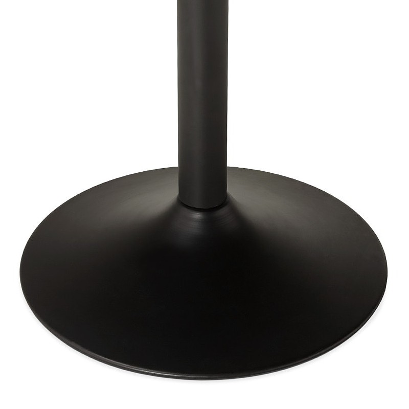 Mesa redonda de comedor de diseño u Oficina de MAUD en MDF y metal pintado (Ø 90 cm) (negro) - image 39704