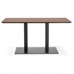 Design oder Meeting Tisch KENZA (150 x 70 x 75 cm) (Walnuss Finish)