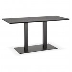 Table à manger design ou table de réunion KENZA (150x70x75 cm) (noir)