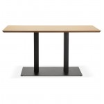 Diseño o reunión mesa de KENZA (150 x 70 x 75 cm) (acabado roble natural)