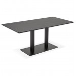 Table à manger design ou table de réunion ANDREA (180x90x75 cm) (noir)