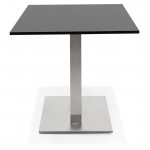 Table à manger design ou table de réunion SOLENE (160x80x75 cm) (noir)