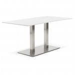 Tavolo design o riunione tavolo SOLÈNE (160 x 80 x 75 cm) (bianco)