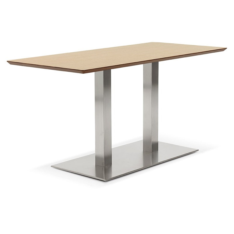 Design oder Meeting Tisch CORALIE (150 x 70 x 75 cm) (natürliche Eiche Oberfläche) - image 39914