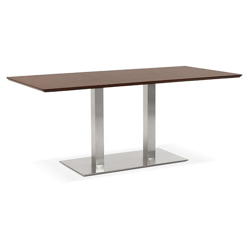 Table design or table of meeting CLAIRE (180 x 90 x 75 cm) (Walnut Finish) - image 39930