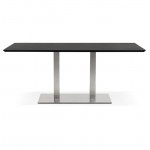 Table à manger design ou table de réunion CLAIRE (180x90x75 cm) (finition frêne noir)
