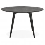 Round dining table design SOFIA (Ø 120 cm) (black ash finish)