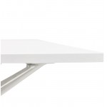 Bureau table de réunion moderne (80x160 cm) AMELIE en bois (blanc)
