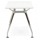 Desk table modern meeting (70 x 150 cm) John wooden (matte white)