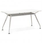 Desk table modern meeting (70 x 150 cm) John wooden (matte white)