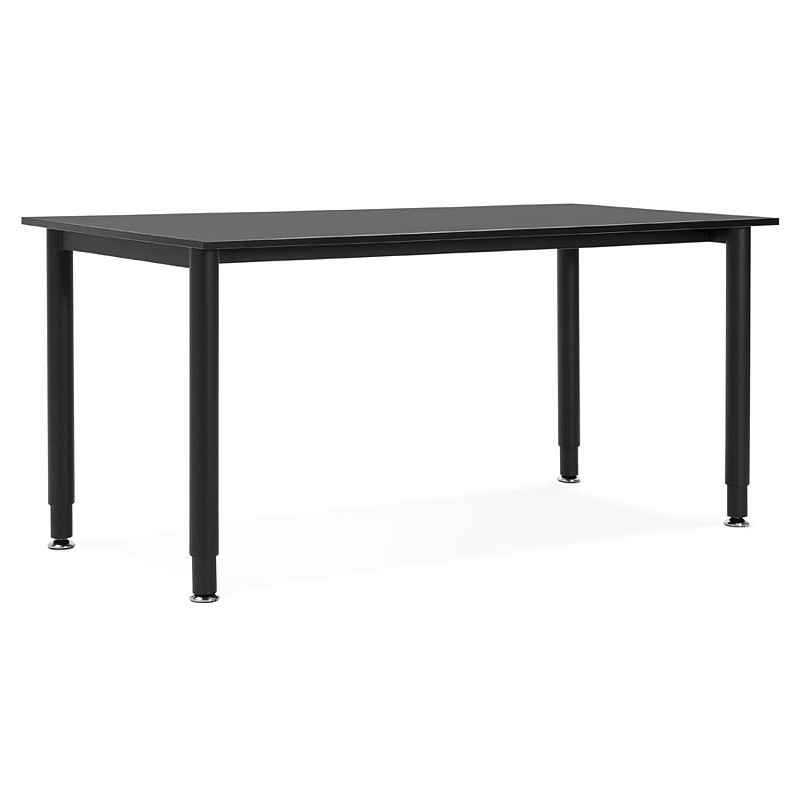 Office modern meeting (80 x 160 cm) LORENZO (black) wooden table - image 40178