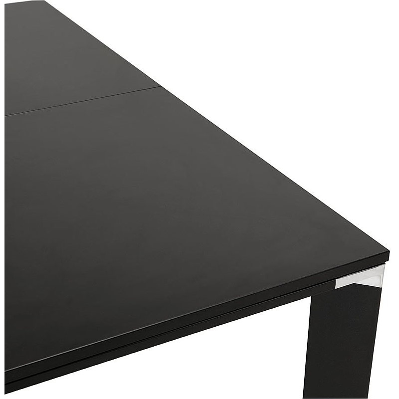 Bureau BENCH table de réunion moderne (140x140 cm) RICARDO en bois (noir) - image 40205