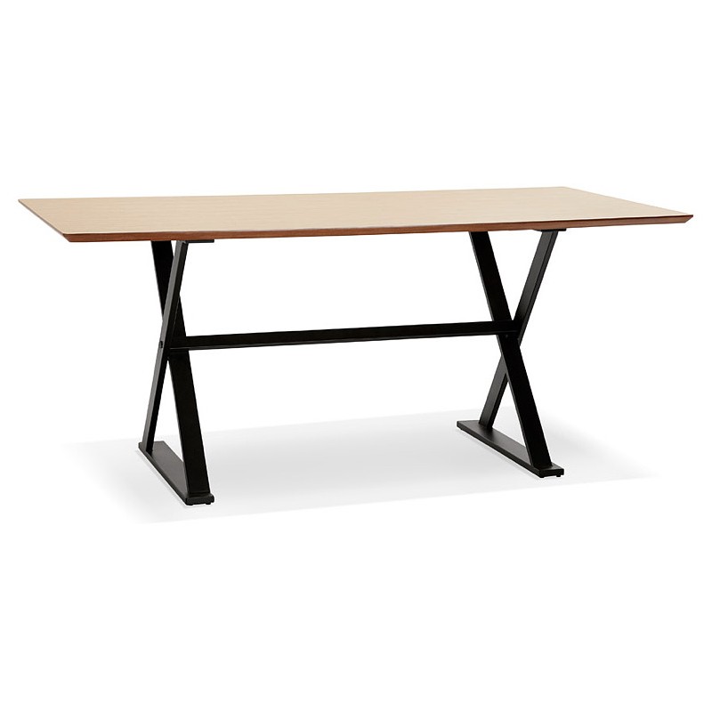 Table à manger design ou bureau (180x90 cm) FOSTINE en bois (naturel) - image 40296
