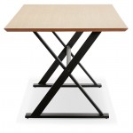 Mesa diseño o (180 x 90 cm) FOSTINE escritorio de madera (natural)