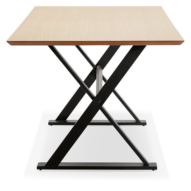 Mesa diseño o (180 x 90 cm) FOSTINE escritorio de madera (natural) - image 40298