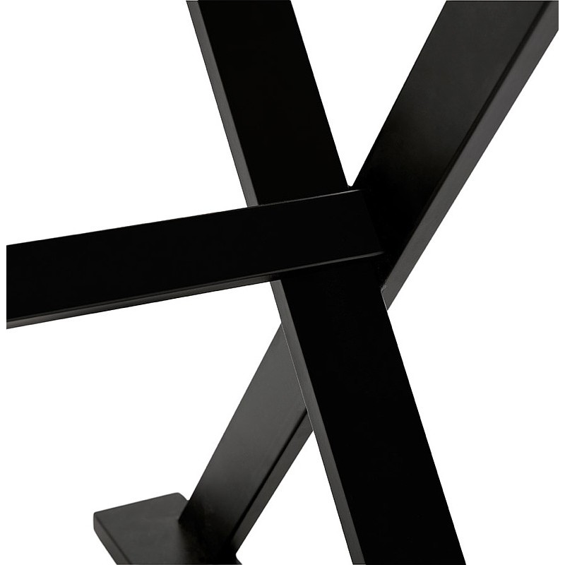 Table à manger design ou bureau (180x90 cm) FOSTINE en bois (noir) - image 40324