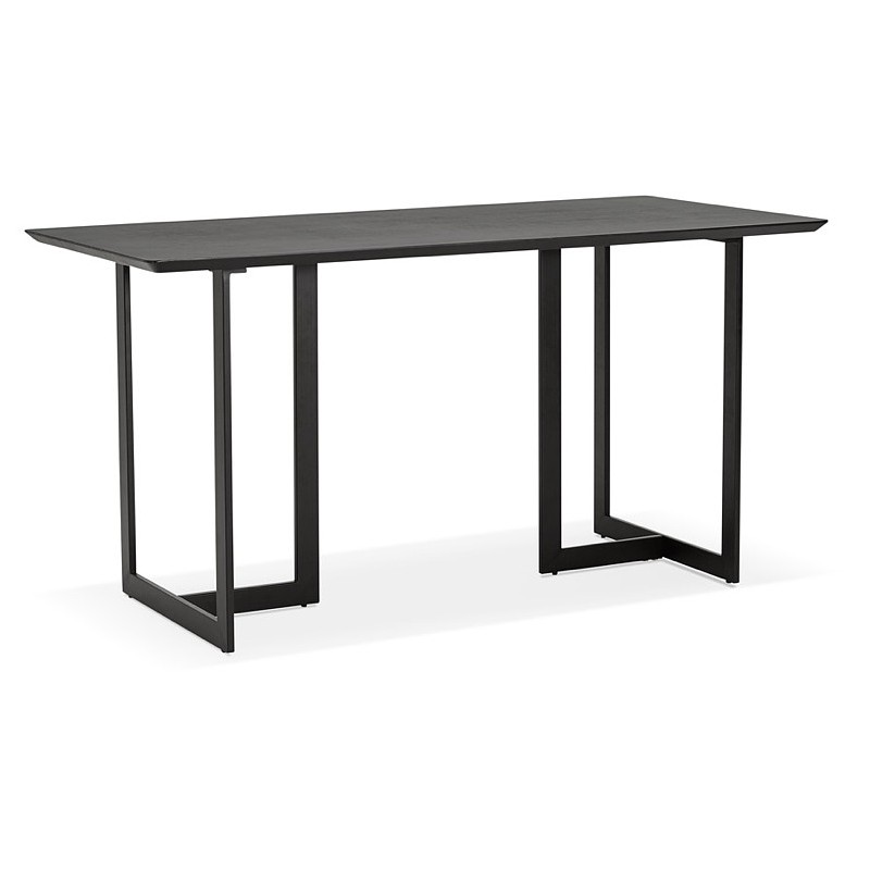 Table à manger design ou bureau (150x70 cm) ESTEL en bois (noir)