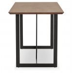 Table à manger design ou bureau (150x70 cm) ESTEL en bois (finition noyer)