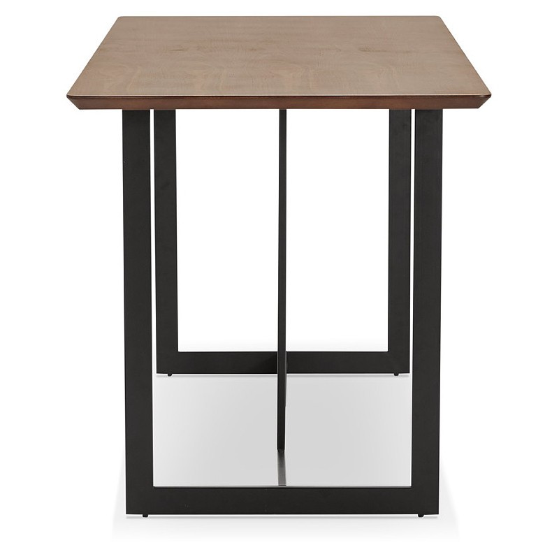 Table à manger design ou bureau (150x70 cm) ESTEL en bois (finition noyer) - image 40357