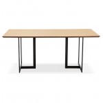Diseño de mesa o escritorio de madera (180 x 90 cm) Douglas (natural)