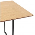 Table à manger design ou bureau (180x90 cm) DRISS en bois (naturel)